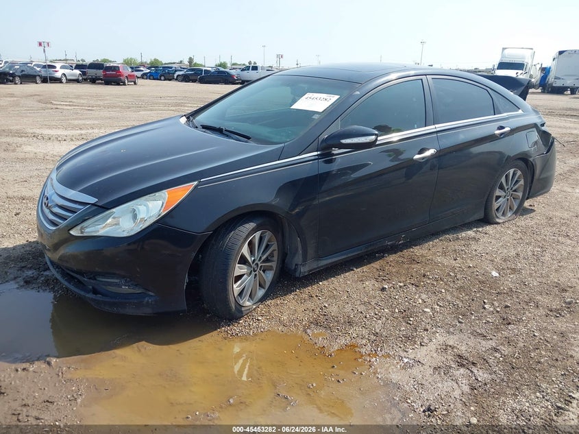 2014 Hyundai Sonata VIN 5NPEC4AC6EH841358 IAAI salvage auction — REAR END, Salvage (Texas), sold $675 on 2026-07-29 (photo 2)