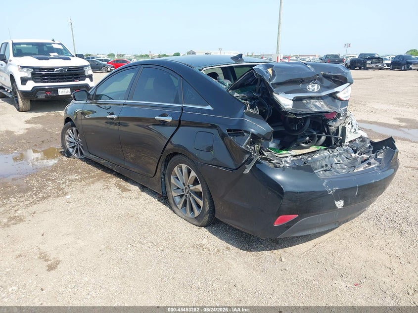 2014 Hyundai Sonata VIN 5NPEC4AC6EH841358 IAAI salvage auction — REAR END, Salvage (Texas), sold $675 on 2026-07-29 (photo 3)