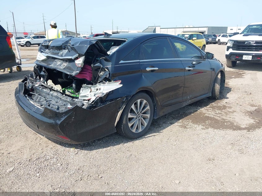 2014 Hyundai Sonata VIN 5NPEC4AC6EH841358 IAAI salvage auction — REAR END, Salvage (Texas), sold $675 on 2026-07-29 (photo 4)