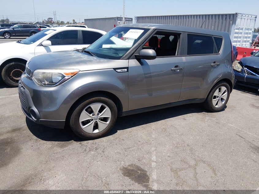 2016 Kia Soul VIN KNDJN2A21G7392120 IAAI salvage auction — NORMAL WEAR, Clear - Dealer Only (California), sold $1,025 on 2026-07-09 (photo 2)