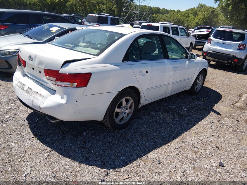 2006 Hyundai Sonata VIN 5NPEU46F86H092242 IAAI salvage auction — REAR END, Clear (Indiana), sold $325 on 2026-07-22 (photo 4)