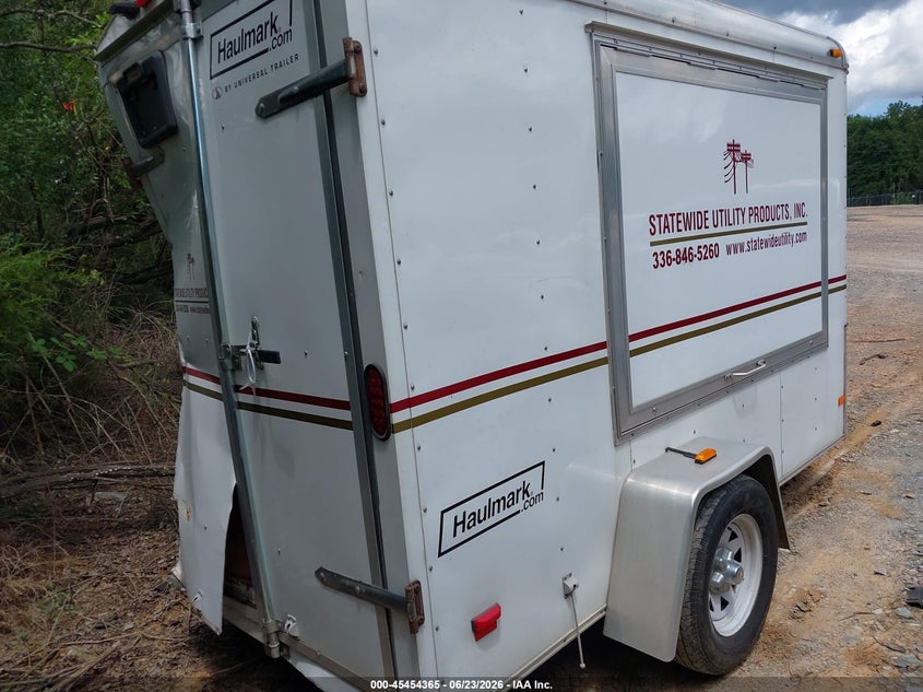 2012 Haul mark ind Unknown VIN 16HCB1018CG099546 IAAI salvage auction — REAR END, Salvage (North Carolina), sold $100 on 2026-07-13 (photo 4)