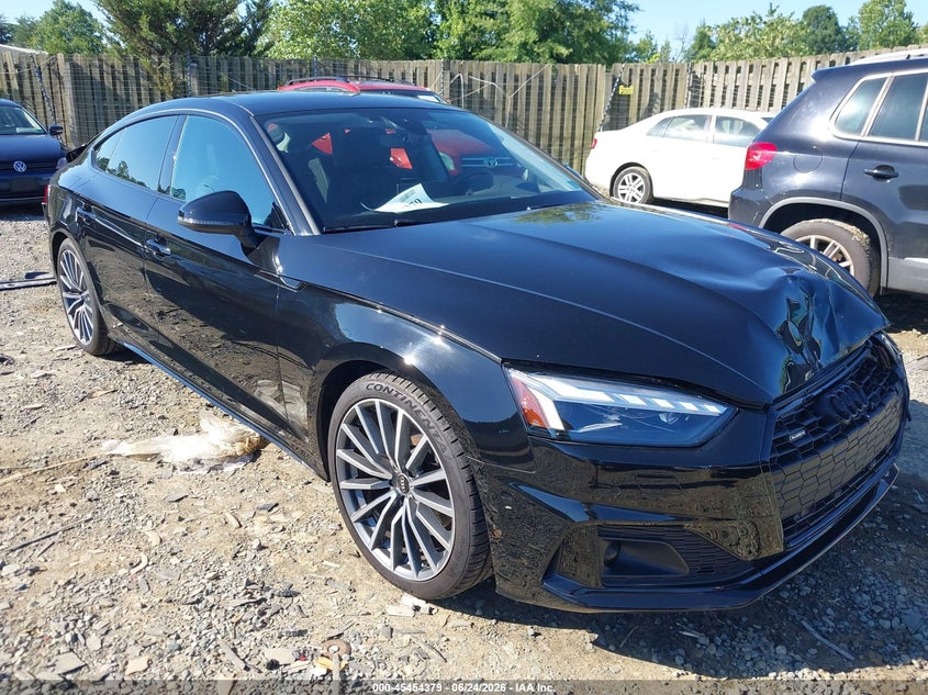2023 Audi A5 VIN WAUBBCF52PA008609 IAAI salvage auction — FRONT END, Salvage (Virginia), sold $15,600 on 2026-07-13 (photo 1)