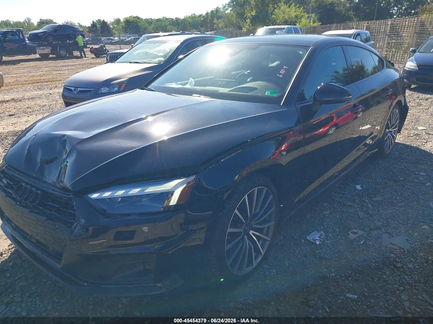 2023 Audi A5 VIN WAUBBCF52PA008609 IAAI salvage auction — FRONT END, Salvage (Virginia), sold $15,600 on 2026-07-13 (photo 2)