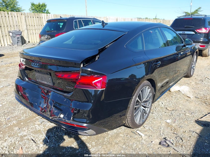 2023 Audi A5 VIN WAUBBCF52PA008609 IAAI salvage auction — FRONT END, Salvage (Virginia), sold $15,600 on 2026-07-13 (photo 4)