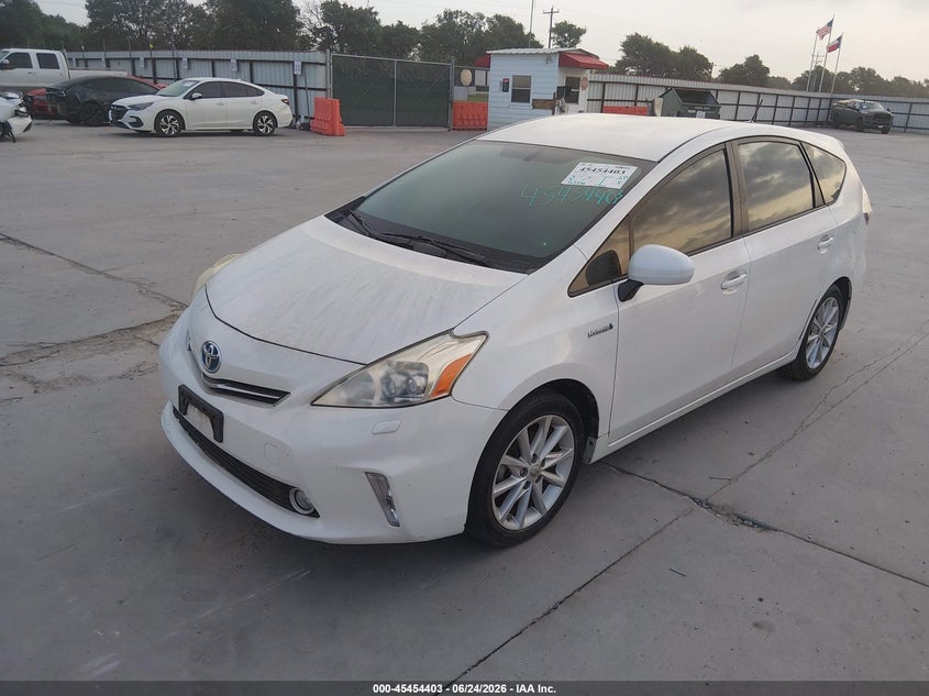 2012 Toyota Prius v VIN JTDZN3EU8C3139446 IAAI salvage auction — NORMAL WEAR, Original (Texas), sold $1,900 on 2026-07-21 (photo 2)