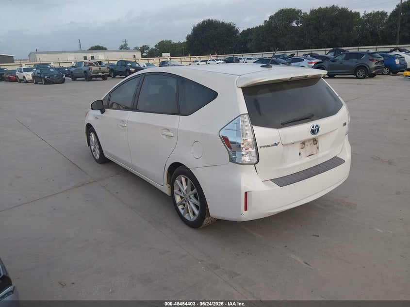 2012 Toyota Prius v VIN JTDZN3EU8C3139446 IAAI salvage auction — NORMAL WEAR, Original (Texas), sold $1,900 on 2026-07-21 (photo 3)