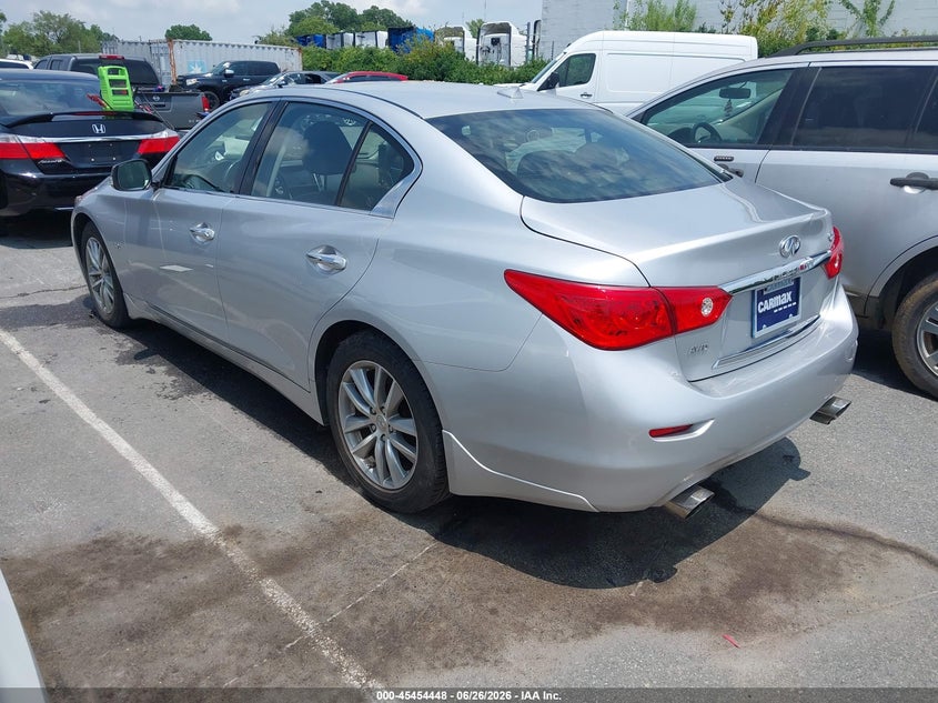 2017 Infiniti Q50 VIN JN1EV7AR7HM832424 IAAI salvage auction — NORMAL WEAR, Salvage Rebuilt (North Carolina), sold $1,500 on 2026-07-20 (photo 3)