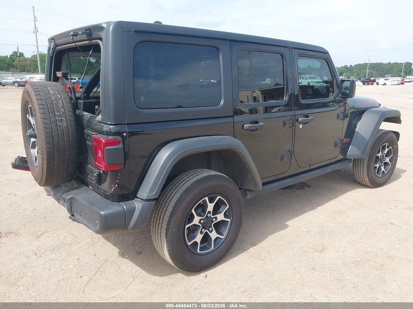 2021 Jeep Wrangler / VIN 1C4HJXFN9MW584476 IAAI salvage auction — REAR END, Salvage Title, sold $10,500 on 2026-08-19 (photo 4)