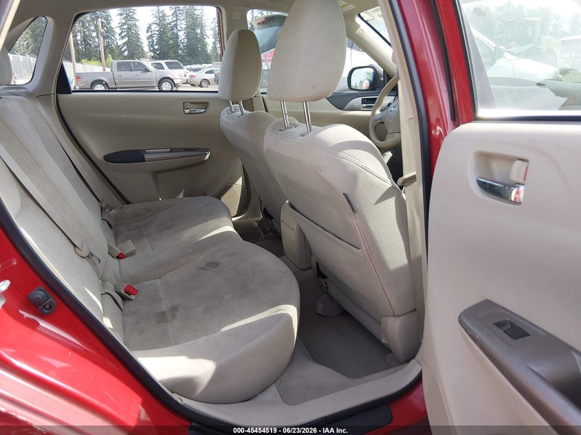2008 Subaru Impreza VIN JF1GE61618G514132 IAAI salvage auction — RIGHT SIDE, Bill Of Sale (Washington), sold $275 on 2026-07-22 (photo 8)