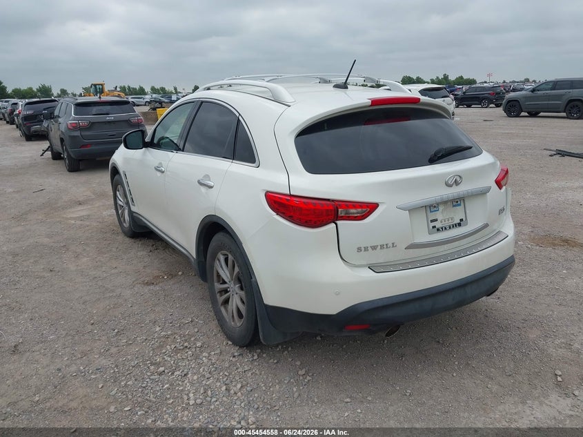 2011 Infiniti Fx35 VIN JN8AS1MW0BM141461 IAAI salvage auction — REAR END, Salvage (Texas), sold $1,225 on 2026-07-22 (photo 3)
