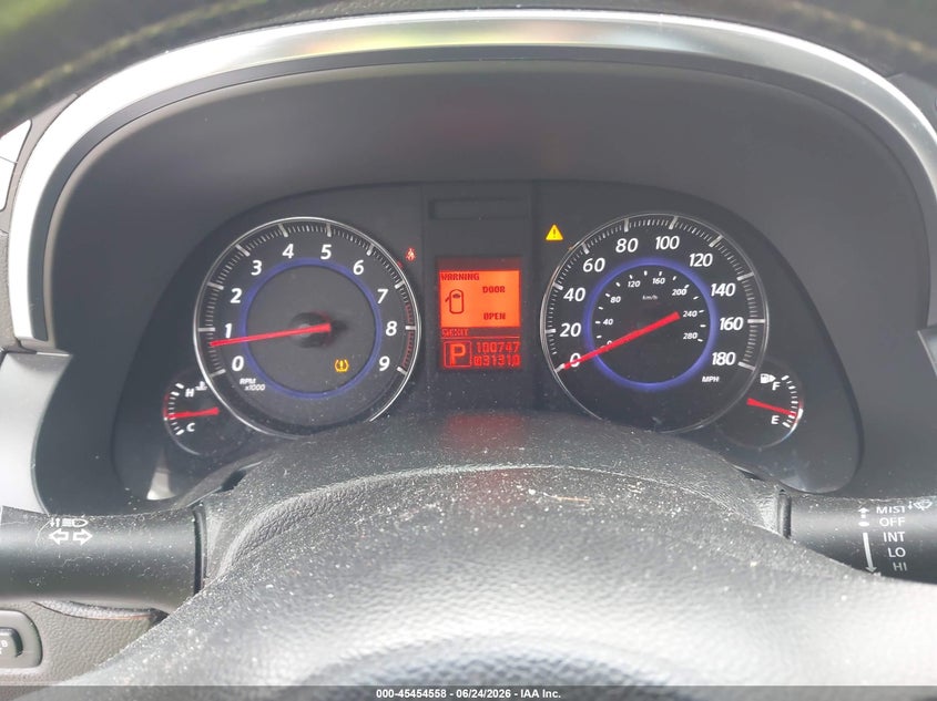 2011 Infiniti Fx35 VIN JN8AS1MW0BM141461 IAAI salvage auction — REAR END, Salvage (Texas), sold $1,225 on 2026-07-22 (photo 7)