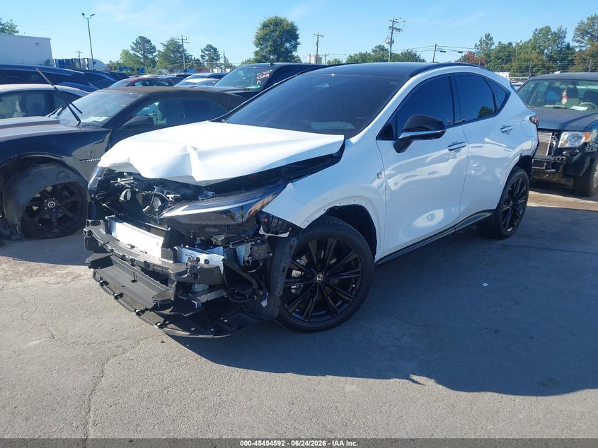 2026 Lexus Nx VIN JTJKKCFZ2T2079669 IAAI salvage auction — FRONT & REAR, Salvage Title, sold $29,100 on 2026-08-24 (photo 2)