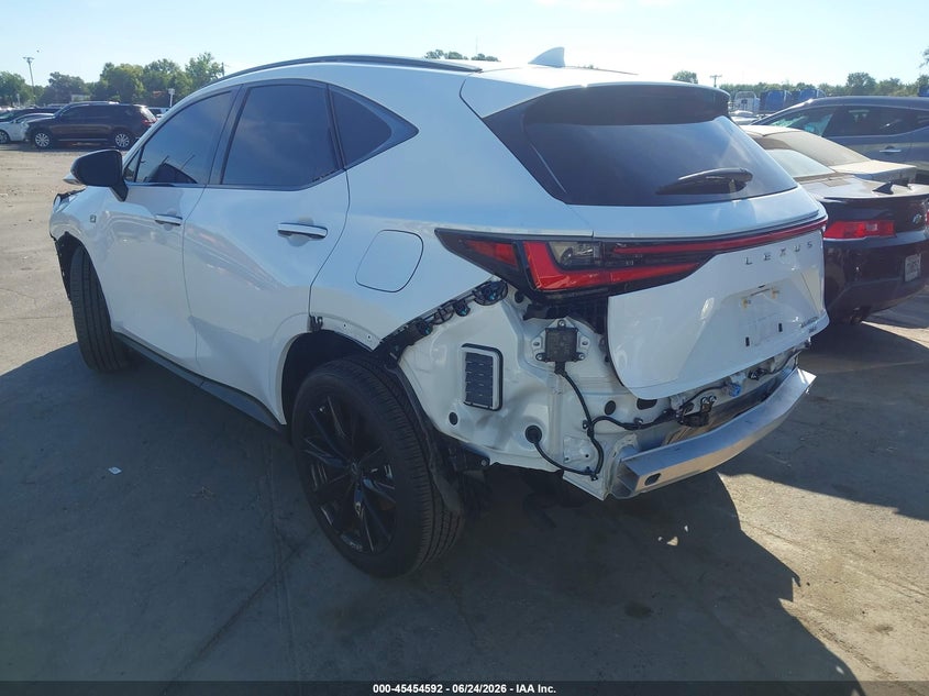2026 Lexus Nx VIN JTJKKCFZ2T2079669 IAAI salvage auction — FRONT & REAR, Salvage Title, sold $29,100 on 2026-08-24 (photo 3)