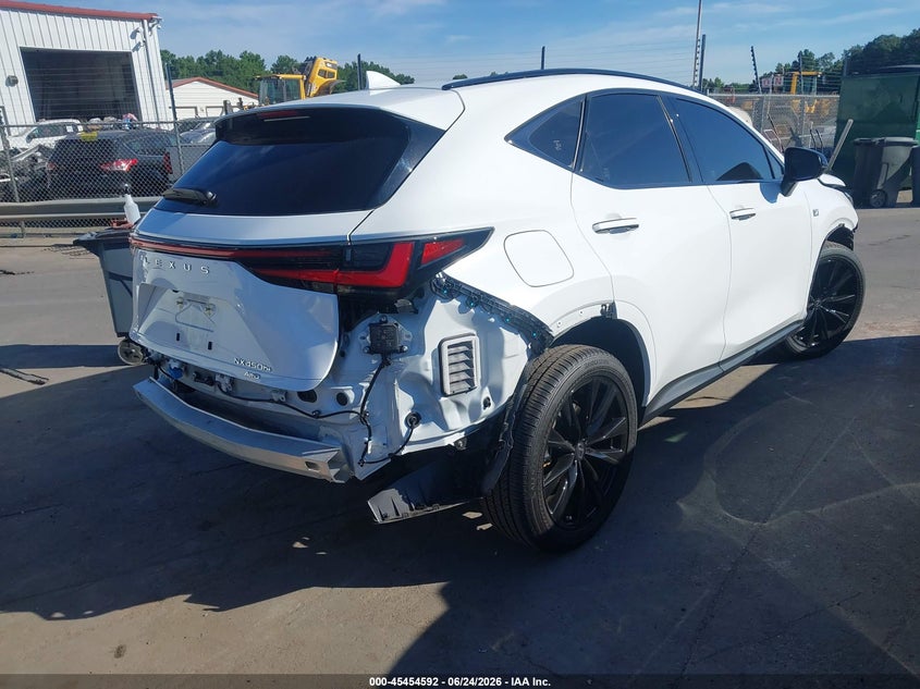 2026 Lexus Nx VIN JTJKKCFZ2T2079669 IAAI salvage auction — FRONT & REAR, Salvage Title, sold $29,100 on 2026-08-24 (photo 4)