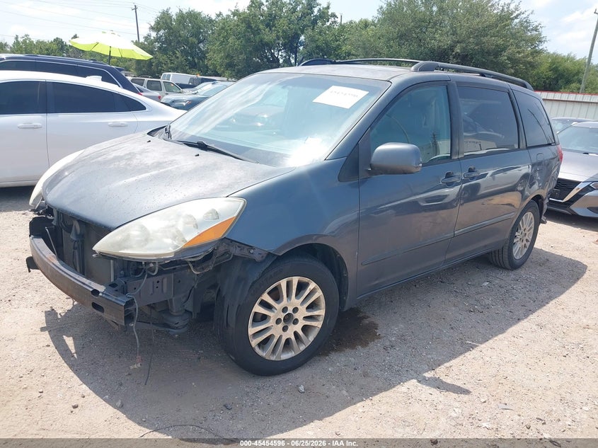2007 Toyota Sienna VIN 5TDZK22C47S033918 IAAI salvage auction — REAR END, Salvage (Texas), sold $850 on 2026-07-09 (photo 2)