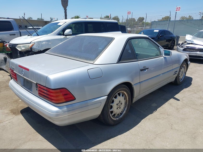 1997 Mercedes-benz Sl-class VIN WDBFA67FXVF141360 IAAI salvage auction — NORMAL WEAR, Clear - Dealer Only (California), sold $25 on 2026-07-29 (photo 4)