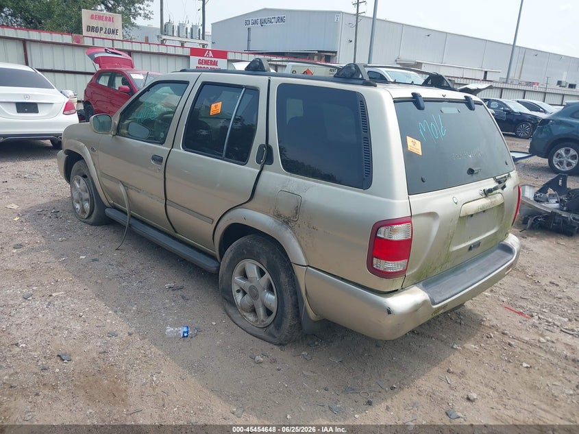 2000 Nissan Pathfinder VIN JN8AR07S5YW434106 IAAI salvage auction — NORMAL WEAR, Original (Texas), sold $125 on 2026-07-09 (photo 3)