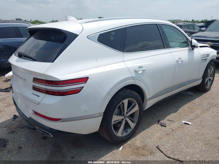 2023 Genesis Gv80 VIN KMUHCESC2PU130893 IAAI salvage auction — SIDE, Salvage Title, sold $17,700 on 2026-08-29 (photo 4)