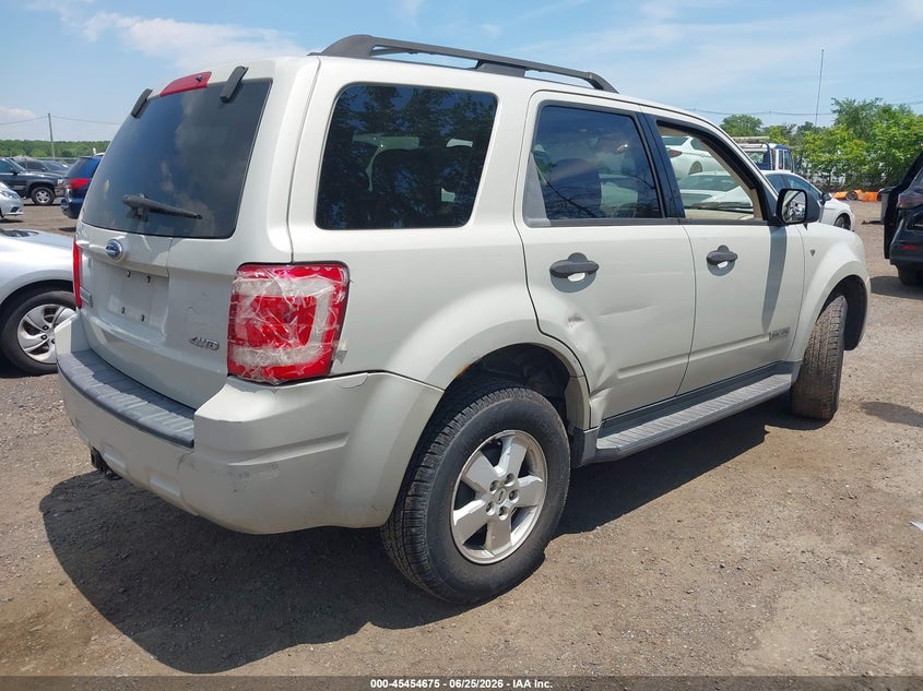 2008 Ford Escape VIN 1FMCU93178KC69781 IAAI salvage auction — NORMAL WEAR, Clear (New Jersey), sold $425 on 2026-07-06 (photo 4)