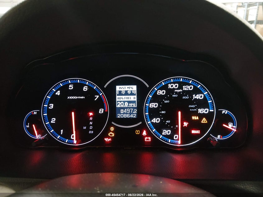 2008 Acura Tsx VIN JH4CL96808C018125 IAAI salvage auction — NORMAL WEAR, Clear (Alabama), sold $325 on 2026-07-27 (photo 7)