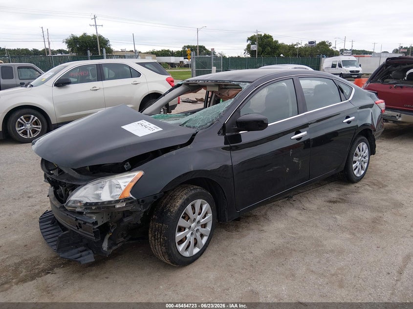 2015 Nissan Sentra VIN 3N1AB7AP8FY247111 IAAI salvage auction — RIGHT FRONT, Salvage (Kansas), sold $350 on 2026-07-24 (photo 2)