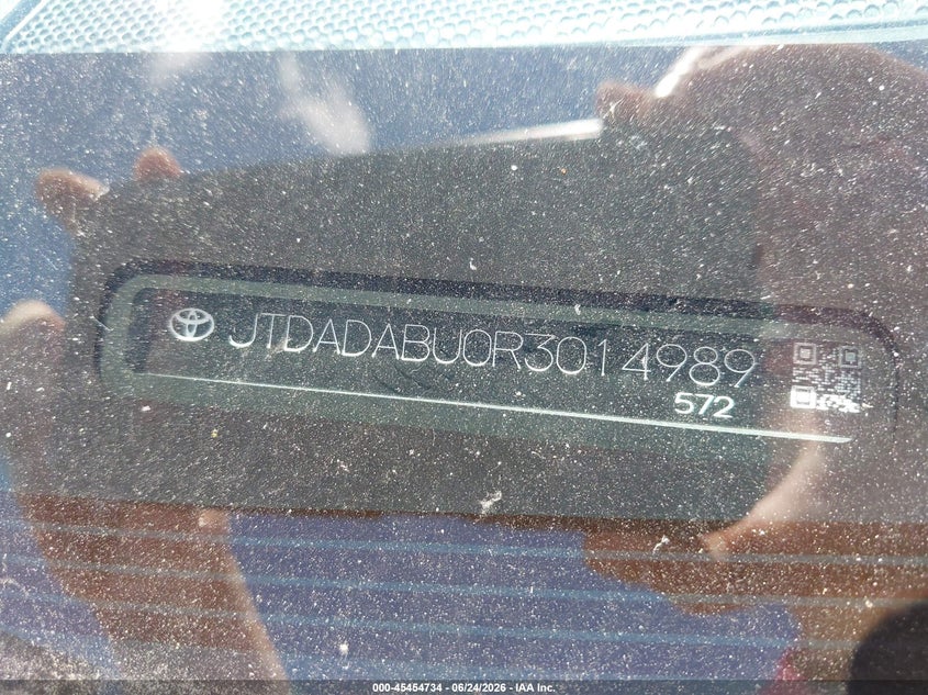 2024 Toyota Prius VIN JTDADABU0R3014989 IAAI salvage auction — SIDE, Salvage (Massachusetts), sold $9,200 on 2026-07-19 (photo 9)