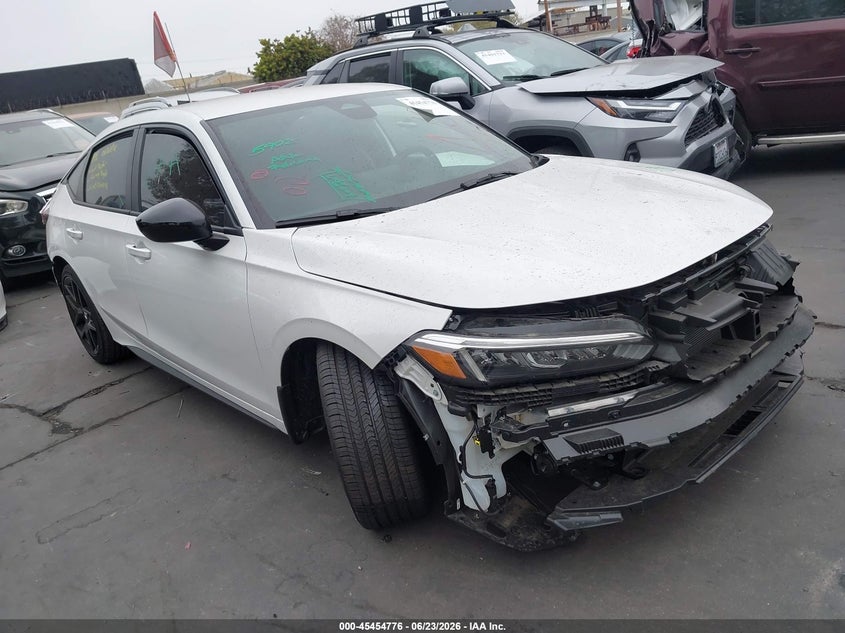 2026 Honda Civic VIN 19XFL2H89TE016815 IAAI salvage auction — LEFT SIDE, Salvage Title, sold $7,500 on 2026-07-25 (photo 1)