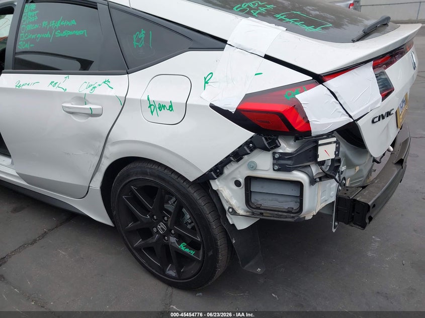 2026 Honda Civic VIN 19XFL2H89TE016815 IAAI salvage auction — LEFT SIDE, Salvage Title, sold $7,500 on 2026-07-25 (photo 6)