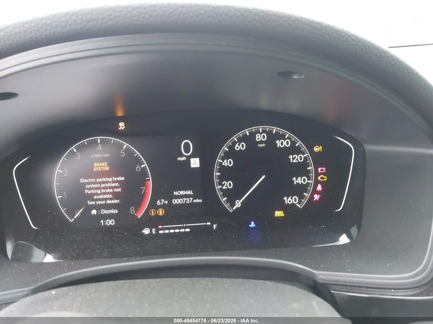 2026 Honda Civic VIN 19XFL2H89TE016815 IAAI salvage auction — LEFT SIDE, Salvage Title, sold $7,500 on 2026-07-25 (photo 7)