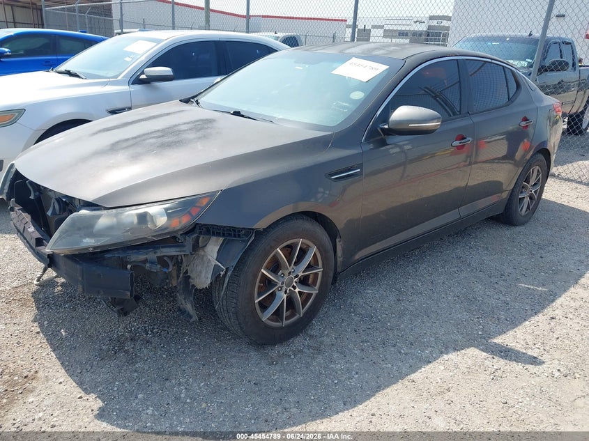 2011 Kia Optima VIN KNAGM4A76B5145293 IAAI salvage auction — FRONT END, Original (Texas), sold $475 on 2026-07-07 (photo 2)