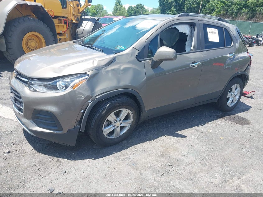 2021 Chevrolet Trax VIN KL7CJPSB0MB357557 IAAI salvage auction — FRONT & REAR, Salvage Title, sold $2,300 on 2026-07-28 (photo 2)