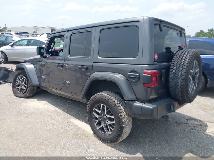 2025 Jeep Wrangler / VIN 1C4PJXEG2SW567949 IAAI salvage auction — RIGHT FRONT, Original (Texas), sold $19,600 on 2026-09-23 (photo 3)