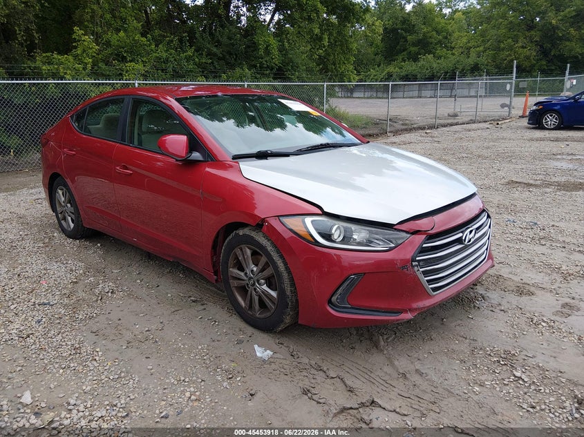 2017 Hyundai Elantra VIN KMHD84LF4HU141378 IAAI salvage auction — NORMAL WEAR, Original (Ohio), sold $525 on 2026-07-21 (photo 1)