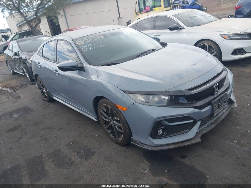 2020 Honda Civic VIN SHHFK7H43LU414124 IAAI salvage auction — THEFT, Salvage Title, sold $8,700 on 2026-07-17 (photo 1)