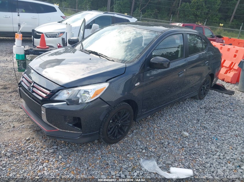 2024 Mitsubishi Mirage VIN ML32FUFJ4RHF14436 IAAI salvage auction — WATER/FLOOD, Salvage Title, sold $0 on 2026-09-27 (photo 2)