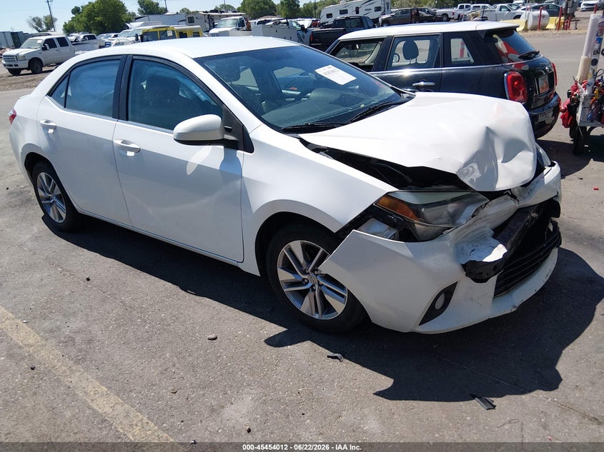 2014 Toyota Corolla VIN 5YFBPRHE8EP160343 IAAI salvage auction — FRONT END, Salvage Title, sold $1,325 on 2026-07-30 (photo 1)