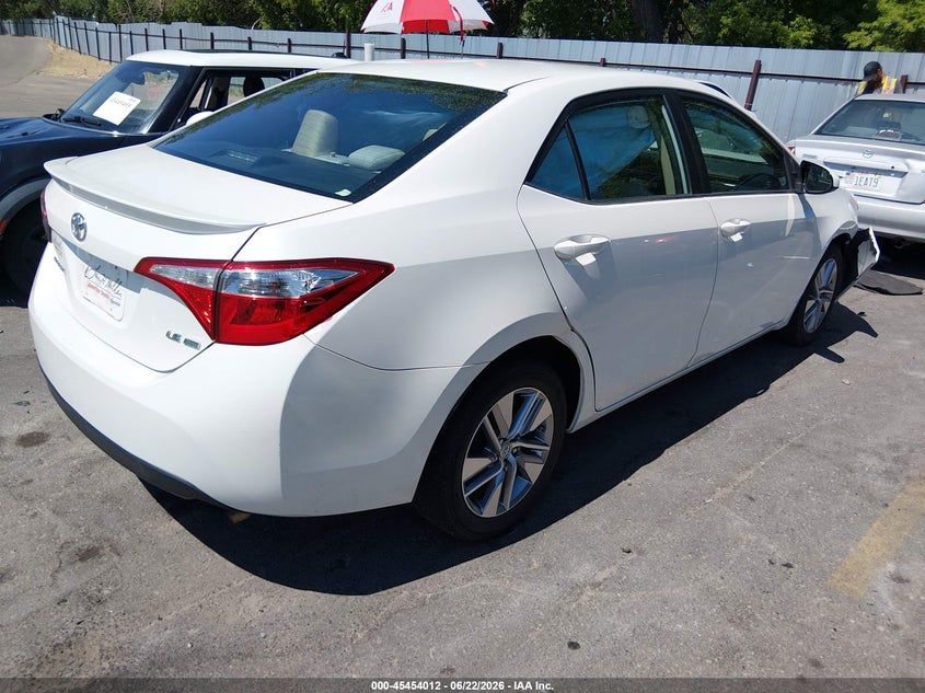 2014 Toyota Corolla VIN 5YFBPRHE8EP160343 IAAI salvage auction — FRONT END, Salvage Title, sold $1,325 on 2026-07-30 (photo 4)