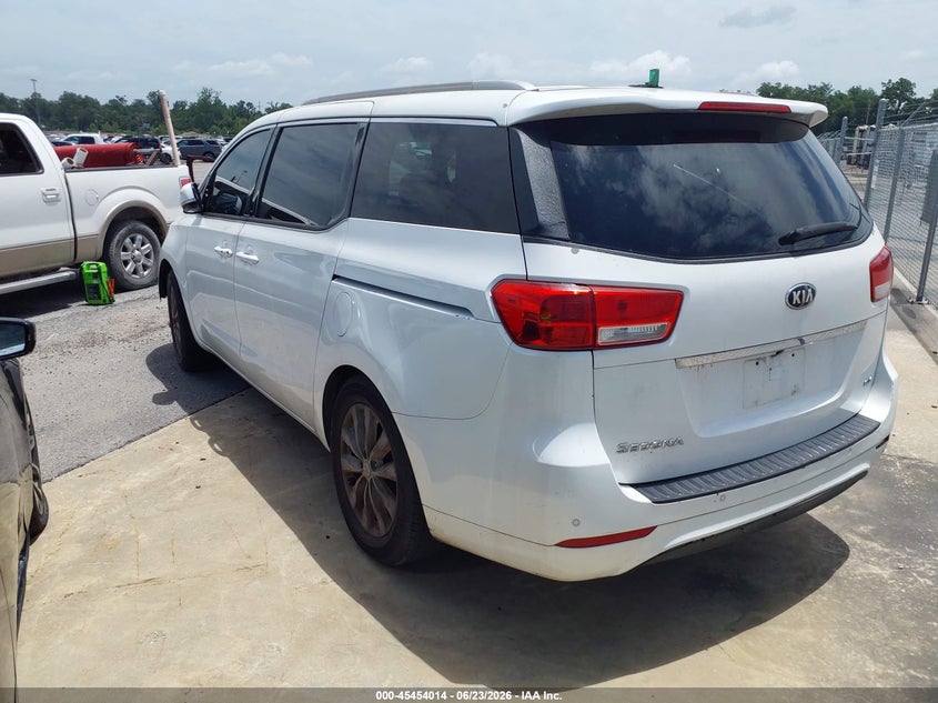 2015 Kia SEDONA VIN KNDMC5C1XF6053482 IAAI salvage auction — FRONT END, Clear (Louisiana), sold $1,000 on 2026-07-07 (photo 3)