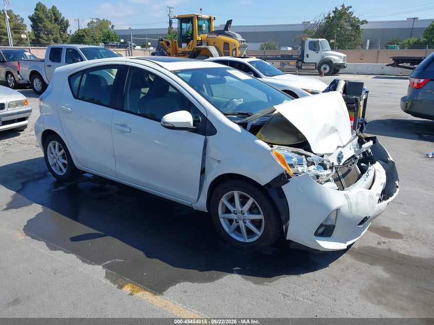 2012 Toyota Prius c VIN JTDKDTB32C1007665 IAAI salvage auction — NORMAL WEAR, Salvage (California), sold $1,525 on 2026-07-06 (photo 1)