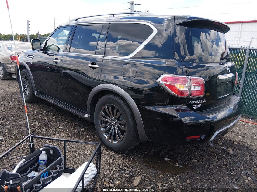2018 Nissan Armada VIN JN8AY2NEXJ9734112 IAAI salvage auction — FRONT END, Salvage (Ohio), sold $8,800 on 2026-07-22 (photo 3)