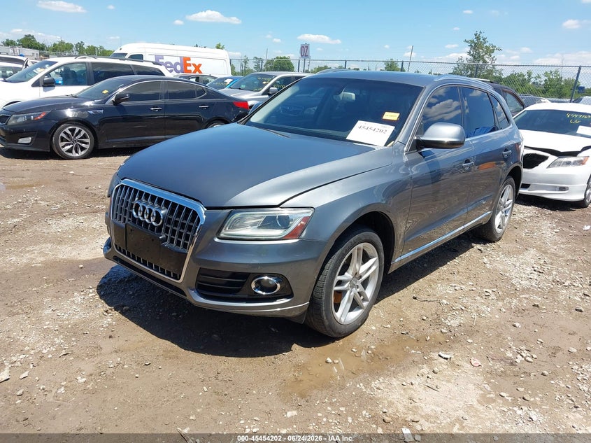 2013 Audi Q5 VIN WA1LFAFPXDA009630 IAAI salvage auction — RIGHT FRONT, Salvage Title, sold $2,500 on 2026-07-16 (photo 2)