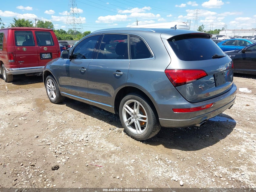 2013 Audi Q5 VIN WA1LFAFPXDA009630 IAAI salvage auction — RIGHT FRONT, Salvage Title, sold $2,500 on 2026-07-16 (photo 3)