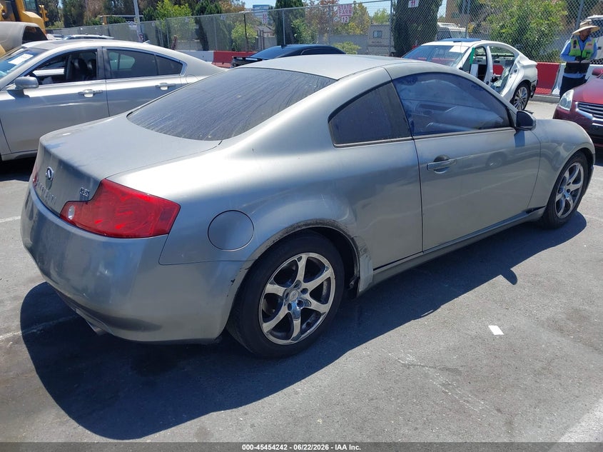2003 Infiniti G VIN JNKCV54E33M204515 IAAI salvage auction — SIDE, Salvage (California), sold $650 on 2026-07-26 (photo 4)