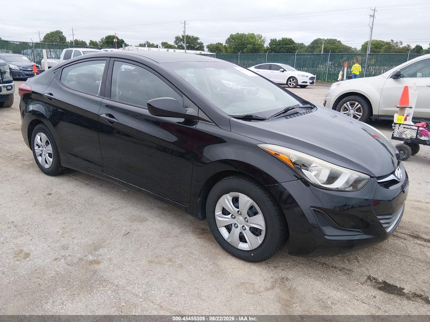 2016 Hyundai Elantra VIN KMHDH4AE2GU607463 IAAI salvage auction — NORMAL WEAR, Salvage Title, sold $975 on 2026-07-20 (photo 1)