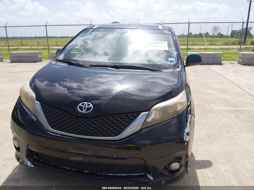 2012 Toyota Sienna VIN 5TDXK3DC1CS188270 IAAI salvage auction — FRONT & REAR, Salvage (Texas), sold $1,900 on 2026-07-10 (photo 6)