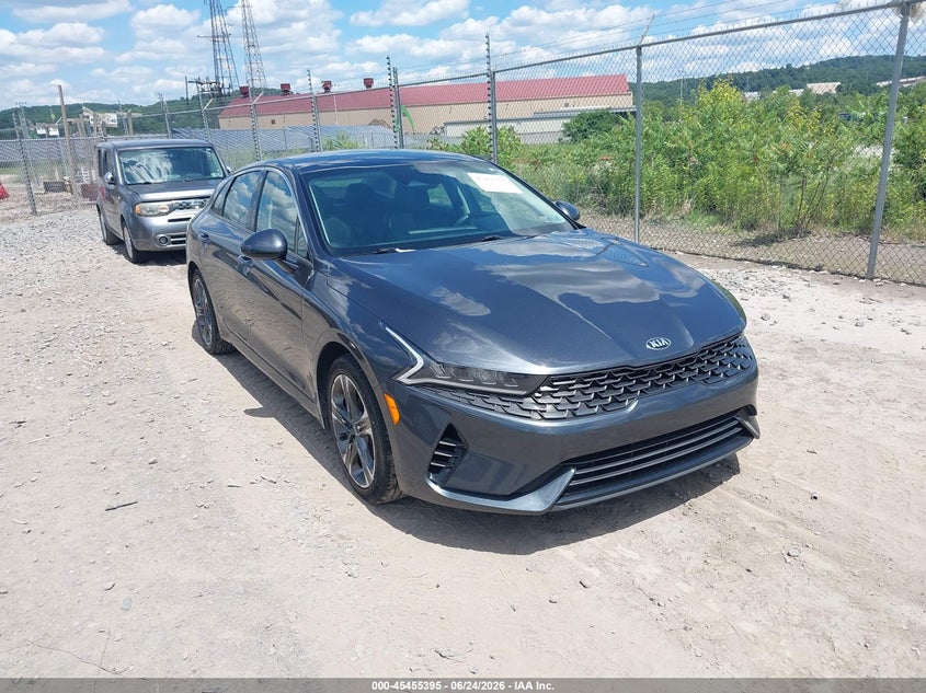 2021 Kia K5 VIN 5XXG34J22MG027184 IAAI salvage auction — LEFT REAR, Salvage (Pennsylvania), sold $4,250 on 2026-07-28 (photo 1)