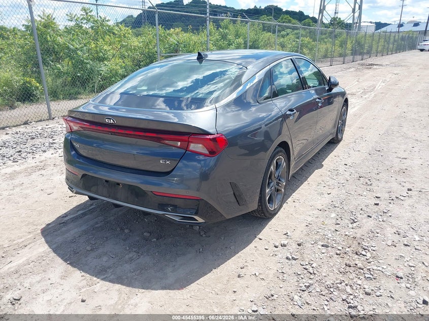 2021 Kia K5 VIN 5XXG34J22MG027184 IAAI salvage auction — LEFT REAR, Salvage (Pennsylvania), sold $4,250 on 2026-07-28 (photo 4)