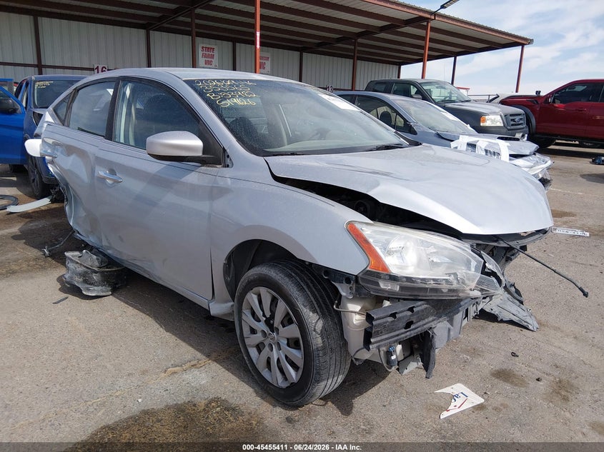 2014 Nissan Sentra VIN 3N1AB7AP4EY211592 IAAI salvage auction — FRONT & REAR, Salvage Title, sold $25 on 2026-07-22 (photo 1)