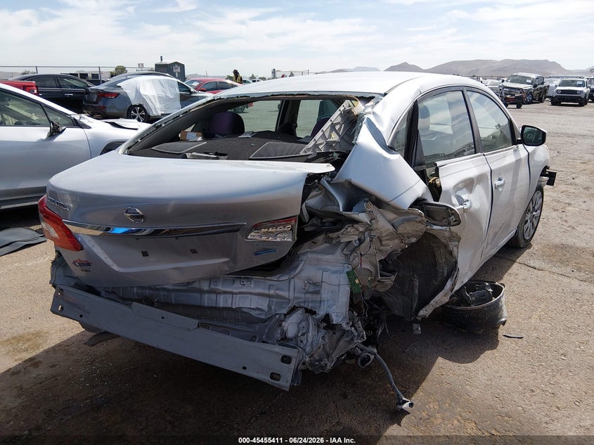 2014 Nissan Sentra VIN 3N1AB7AP4EY211592 IAAI salvage auction — FRONT & REAR, Salvage Title, sold $25 on 2026-07-22 (photo 4)